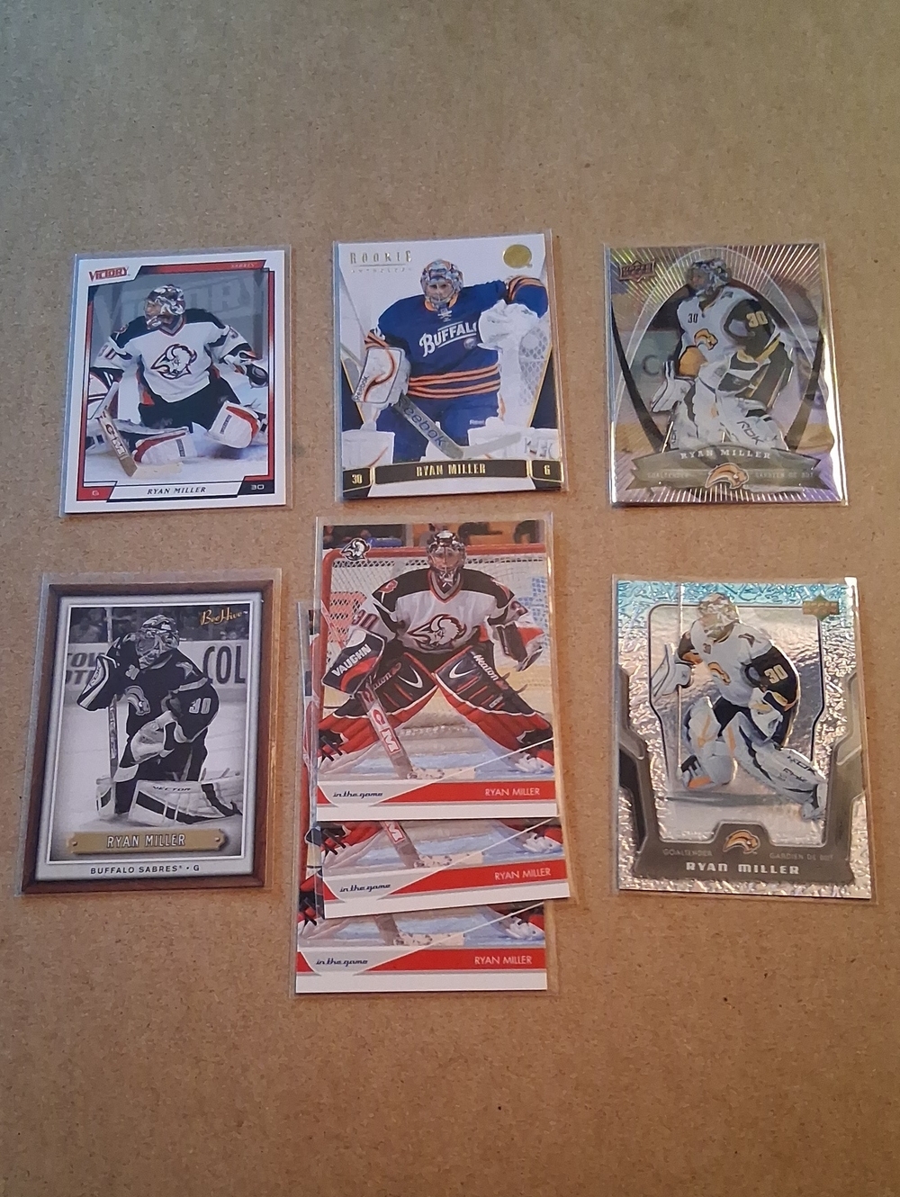 Ryan Miller Hockey Card Lot - Buffalo Sabres & Alternate Jerseys
